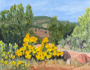 Blooms at Big Eddy
11" x 14" - Oil on Linen